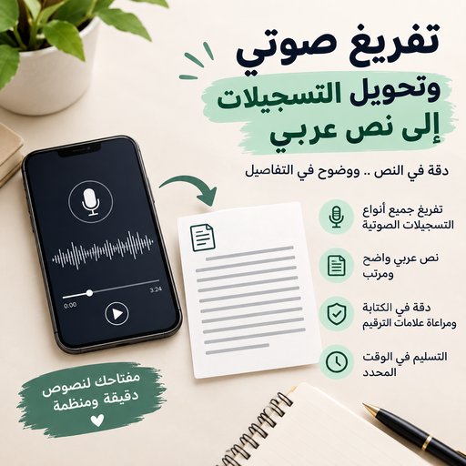 Avatar of تفريغ صوتي وتحويل التسجيلات إلى نص عربي