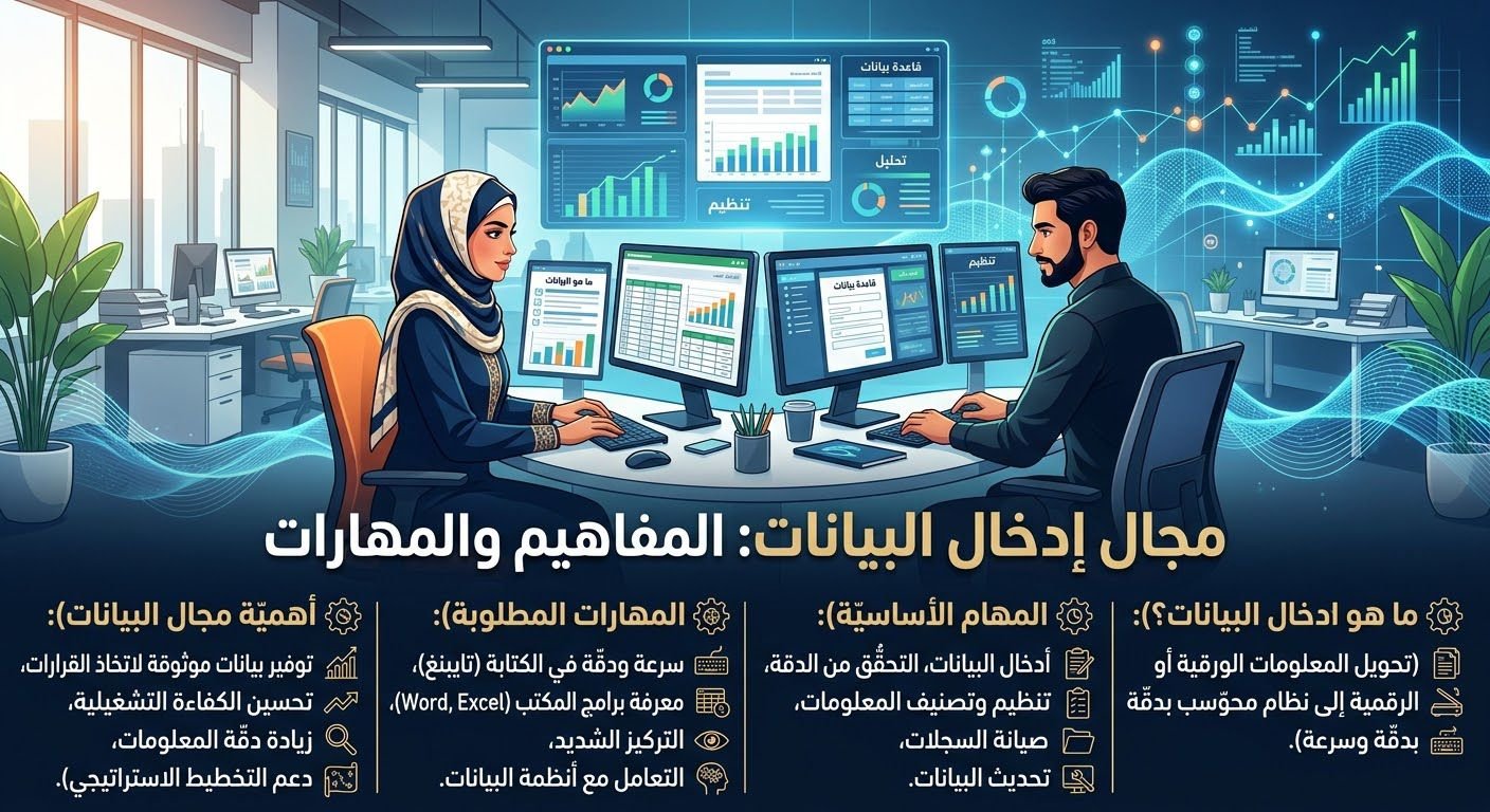 إدخال البيانات وتنظيمها