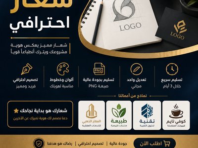 🎨 تصميم شعار احترافي ومميز لمشروعك