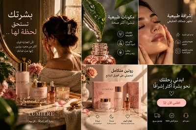 تصميم إعلان إبداعي بأسلوب سينمائي