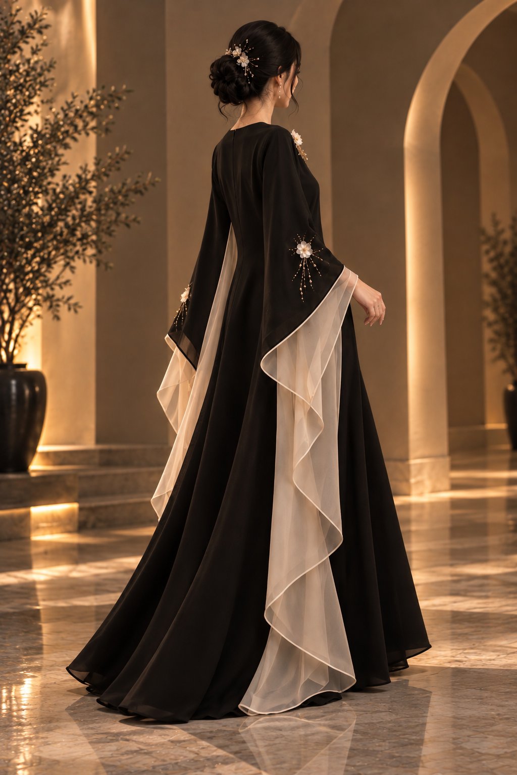 تصميم عبايات فاخرة ومبتكرة بالذكاء الاصطناعي حسب الطلب, image 4 of 5