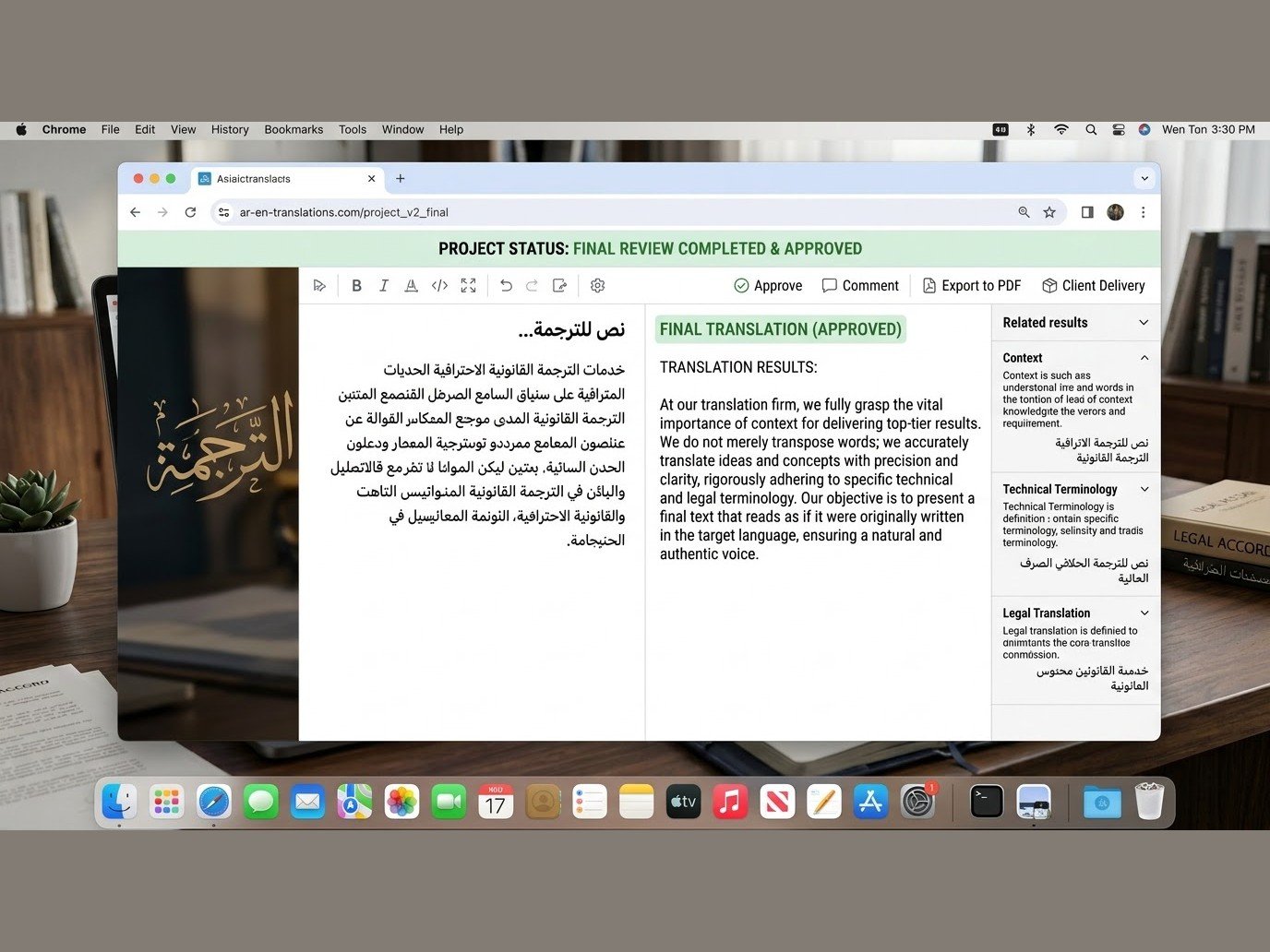 سأترجم لك النصوص من العربية إلى الإنجليزية أو من الإنجليزية إلى العربية بدقة واحترافية،, image 3 of 3