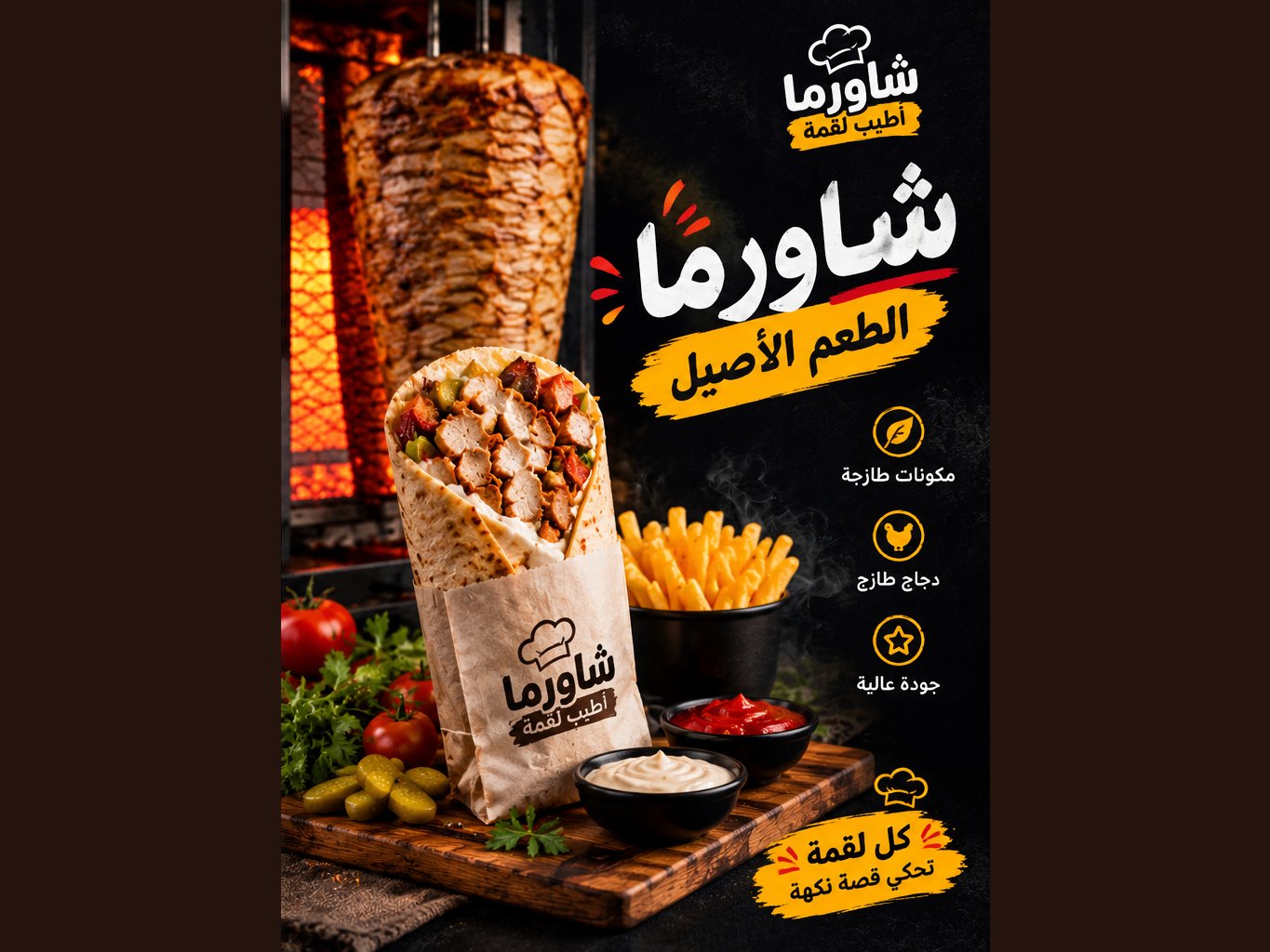 تصميم إعلان احترافي لمطعمك أو محلك, image 2 of 3