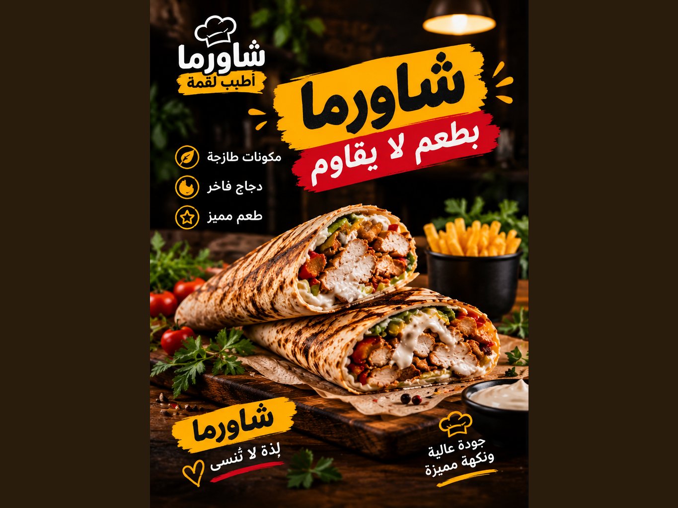 تصميم إعلان احترافي لمطعمك أو محلك, image 3 of 3