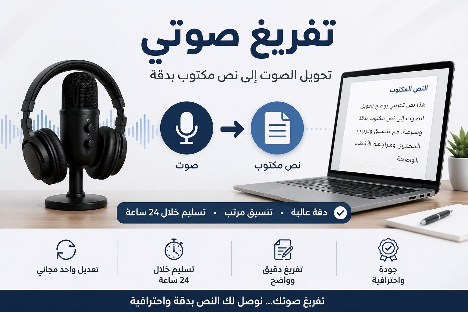 تفريغ التسجيلات الصوتية وتحويلها إلى نص، صورة 2 من 5