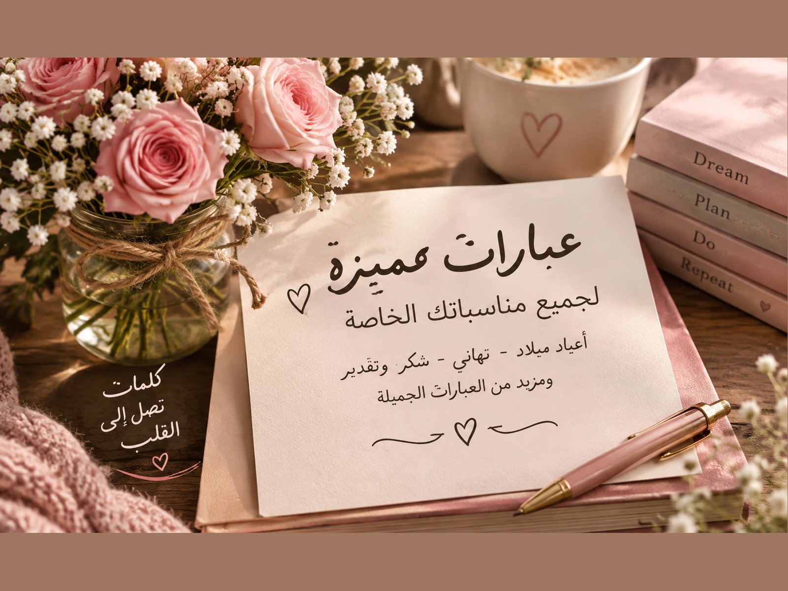 سأكتب لك عبارات جميلة للمناسبات وأعياد الميلاد، صورة 1 من 5
