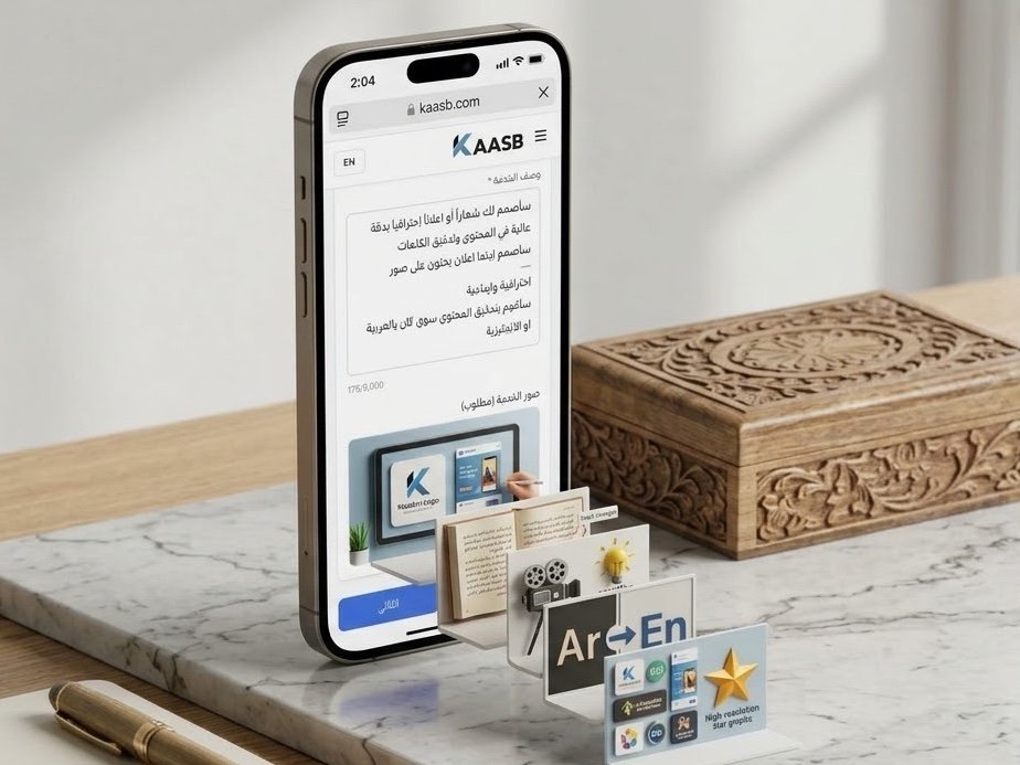سأصمم شعارا أو اعلاناً احترافيا
