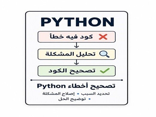 سأصحح أخطاء python وأحدد سبب المشكلة في الكود
