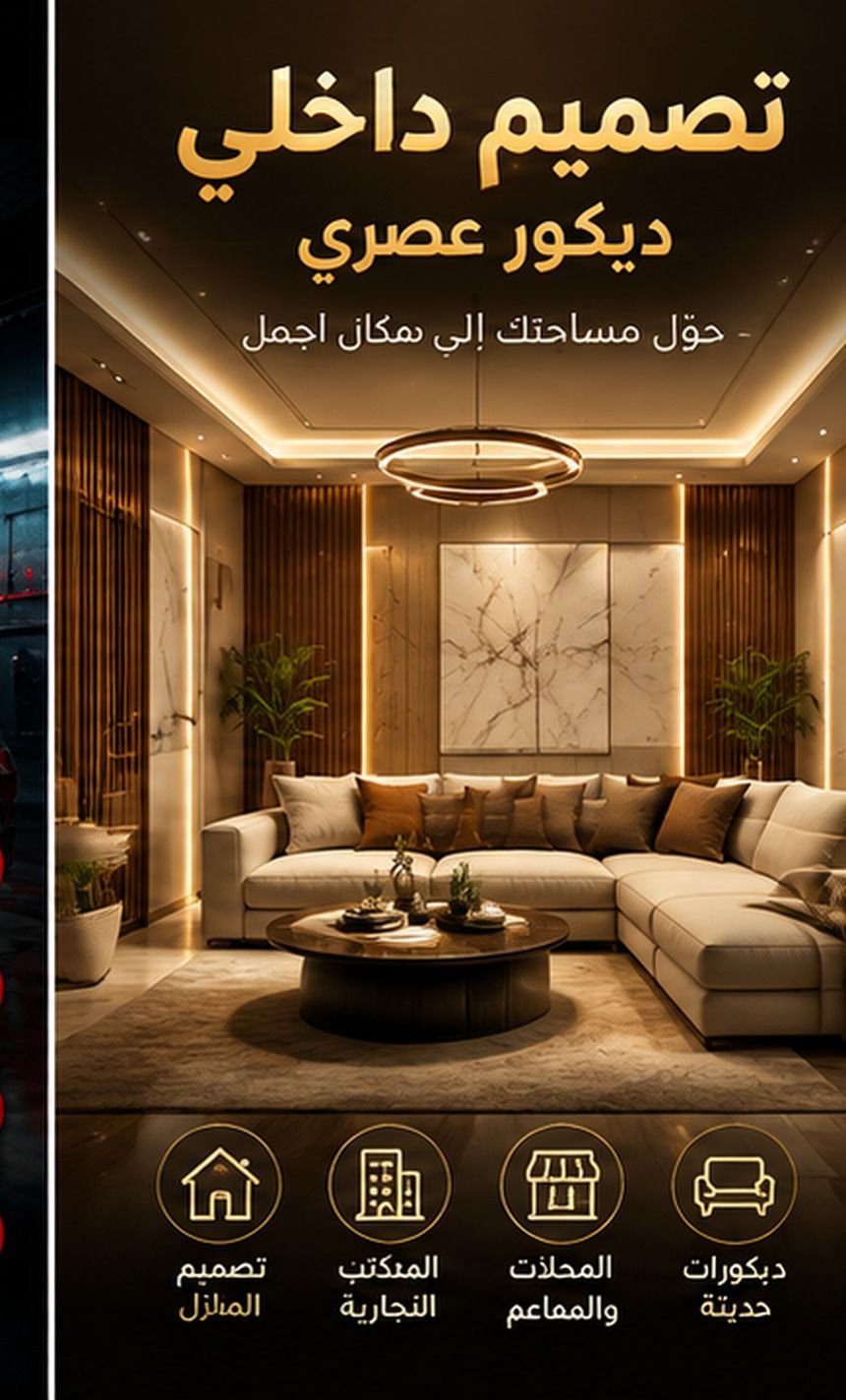 أصمم لك إعلاناً احترافياً لمشروعك أو محلك التجاري، صورة ٣ من ٣