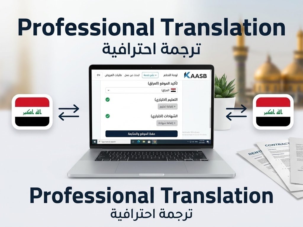 اقدم لك خدمه ترجمه احترافية