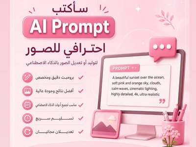 سأكتب برومبت احترافي لتوليد أو تعديل الصور بالذكاء الاصطناعي