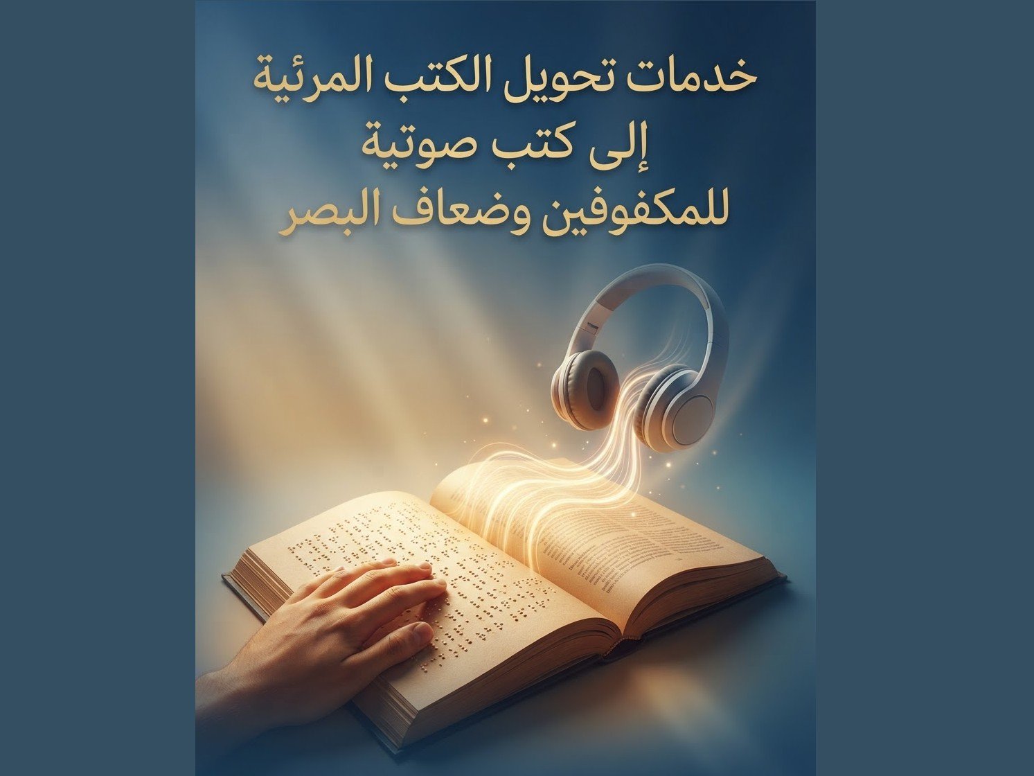 سأوفر ملف صوتي بصيغة Mp4 للكتب المرئية ليتسنى للمكفوفين وضعاف البصر سماع تلك الكتب