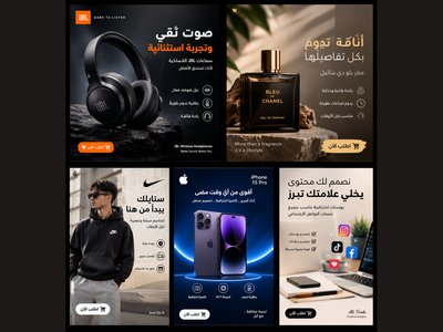 تصميم بوستات إعلانية احترافية للسوشيال ميديا