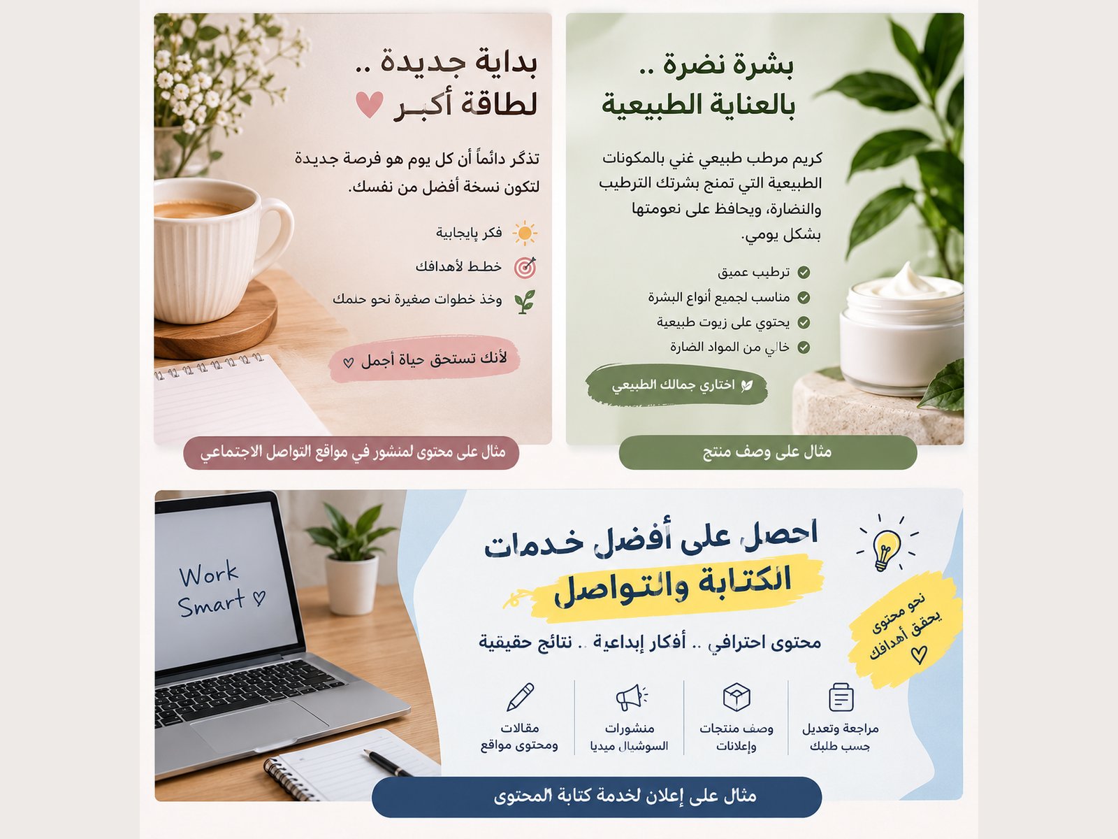 سأكتب لك محتوى عربي واضح وجذاب لمنشورات مواقع التواصل الاجتماعي، صورة 2 من 2