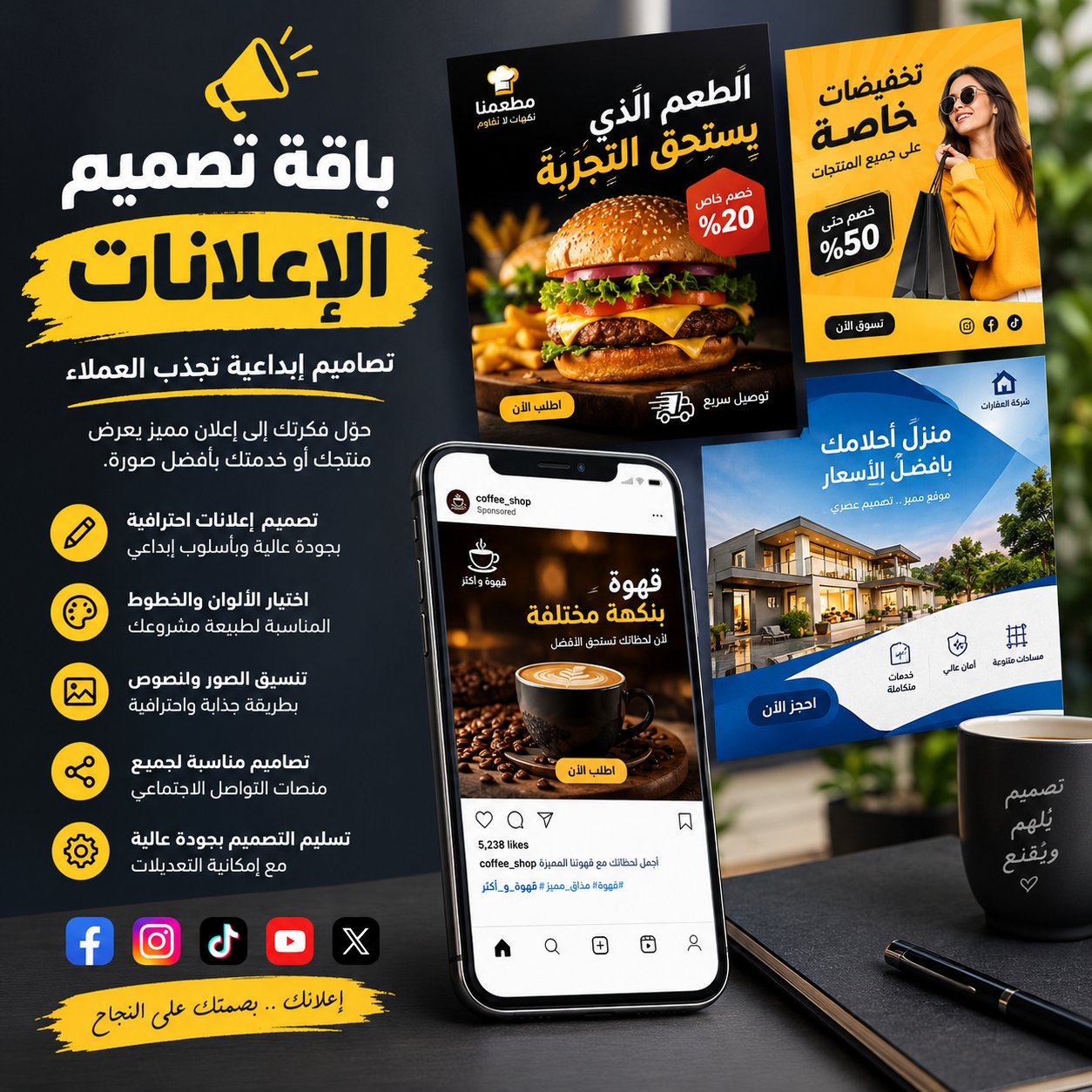 تصميم شعارات وإعلانات, image 1 of 4
