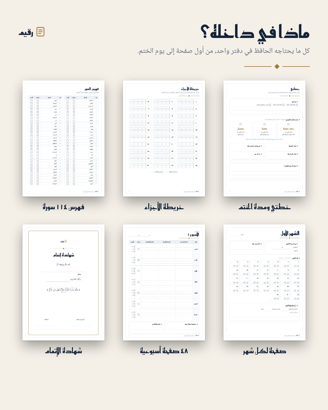 خطة وجداول تعينك على حفظ القران الكريم, image 2 of 2