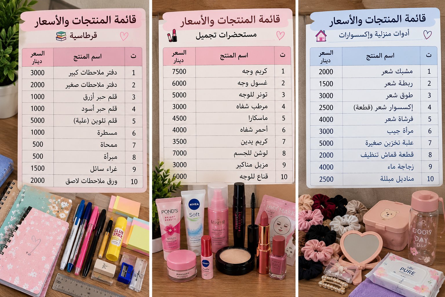 ترتيب أسماء المنتجات وأسعارها للمحلات، صورة 2 من 3