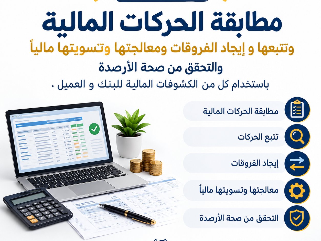 تسوية الحسابات البنكية (المطابقة البنكية)