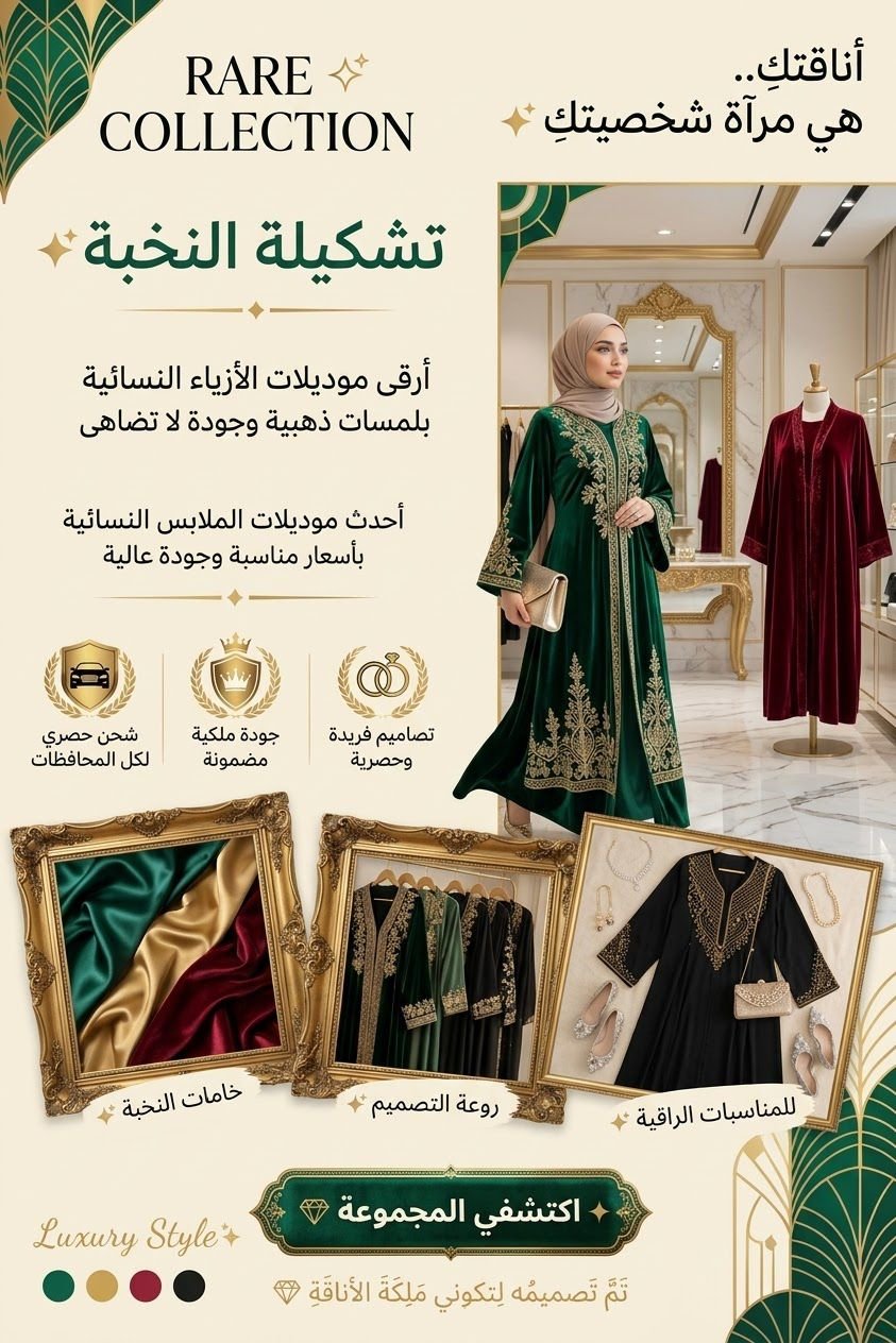 تصميم, إعلانات, للملابس, النسائية, والسوشيال, ميديا, image 2 of 3