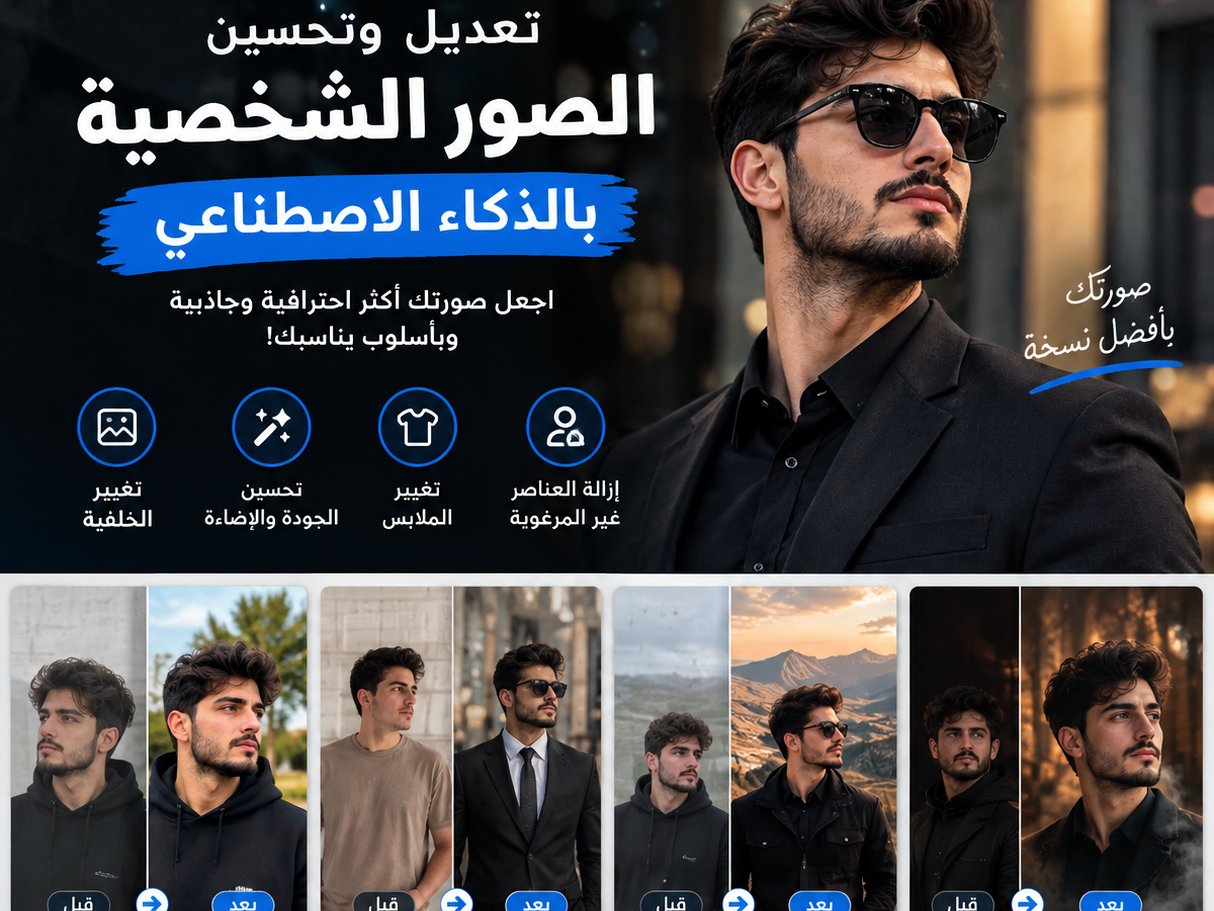 تعديل وتحسين الصوربلذكاء الاصطناعي