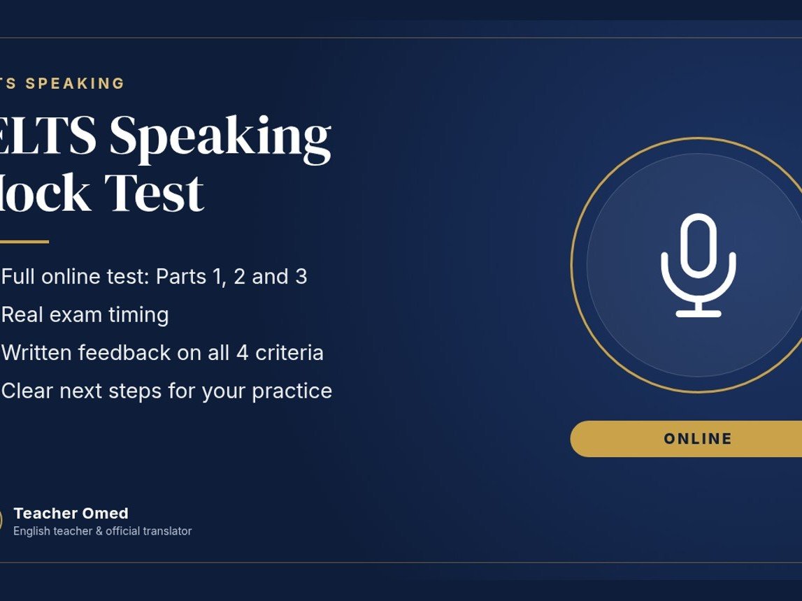 IELTS Speaking Mock Test Online with Detailed Feedback Report