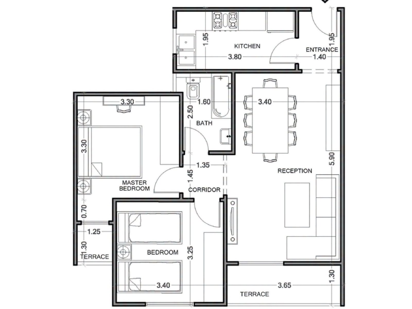 سأعيد رسم مخططاتك ورسوماتك الهندسية باستخدام AutoCAD & SolidWorks مساحة 100 متر فما دون, image 2 of 5
