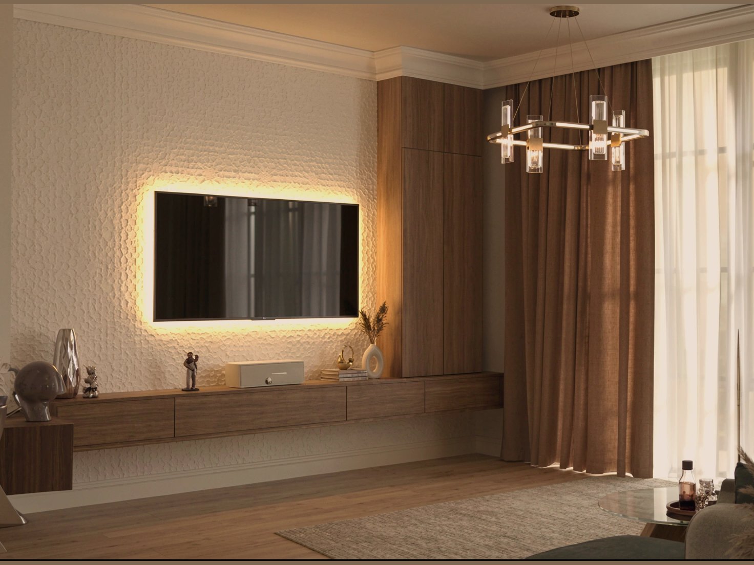 سأصمم لك مخططات ديكور وتصميم داخلي معماري 3D احترافي مع ثلاثة اقتراحات، صورة 2 من 5