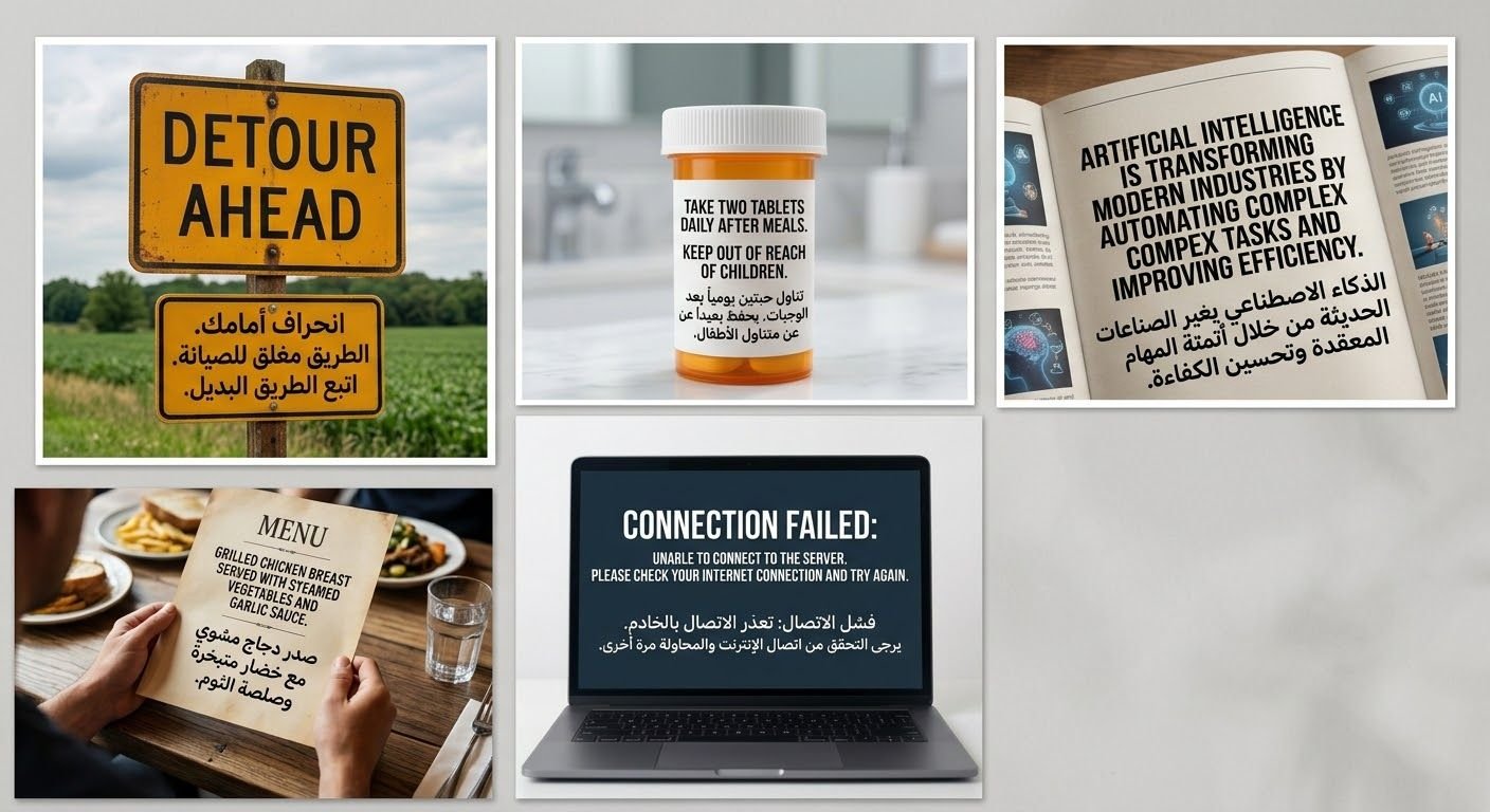 Translation from Arabic to English and English to Arabic, image 3 of 5