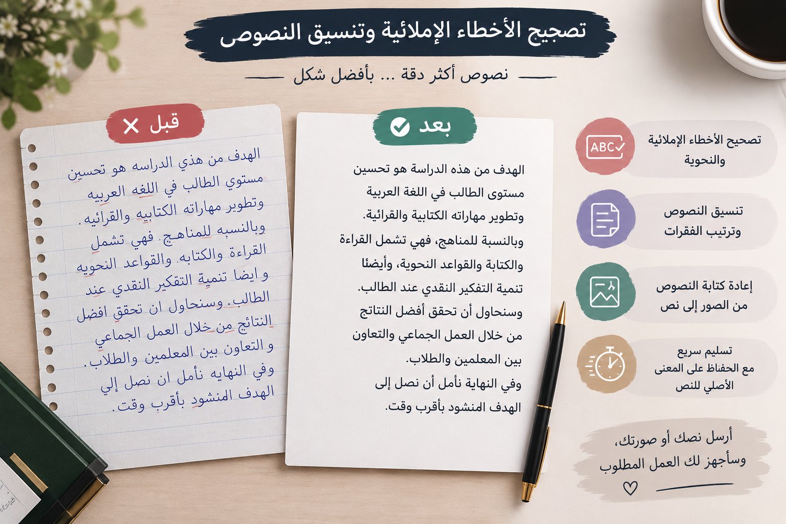 تصحيح الأخطاء الإملائية وتنسيق النصوص بسرعة ودقة، صورة 3 من 5