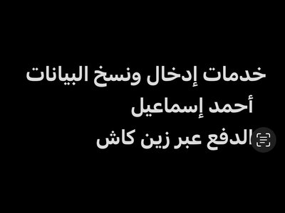 إدخال ونسخ البيانات بدقة عالية واحترافية