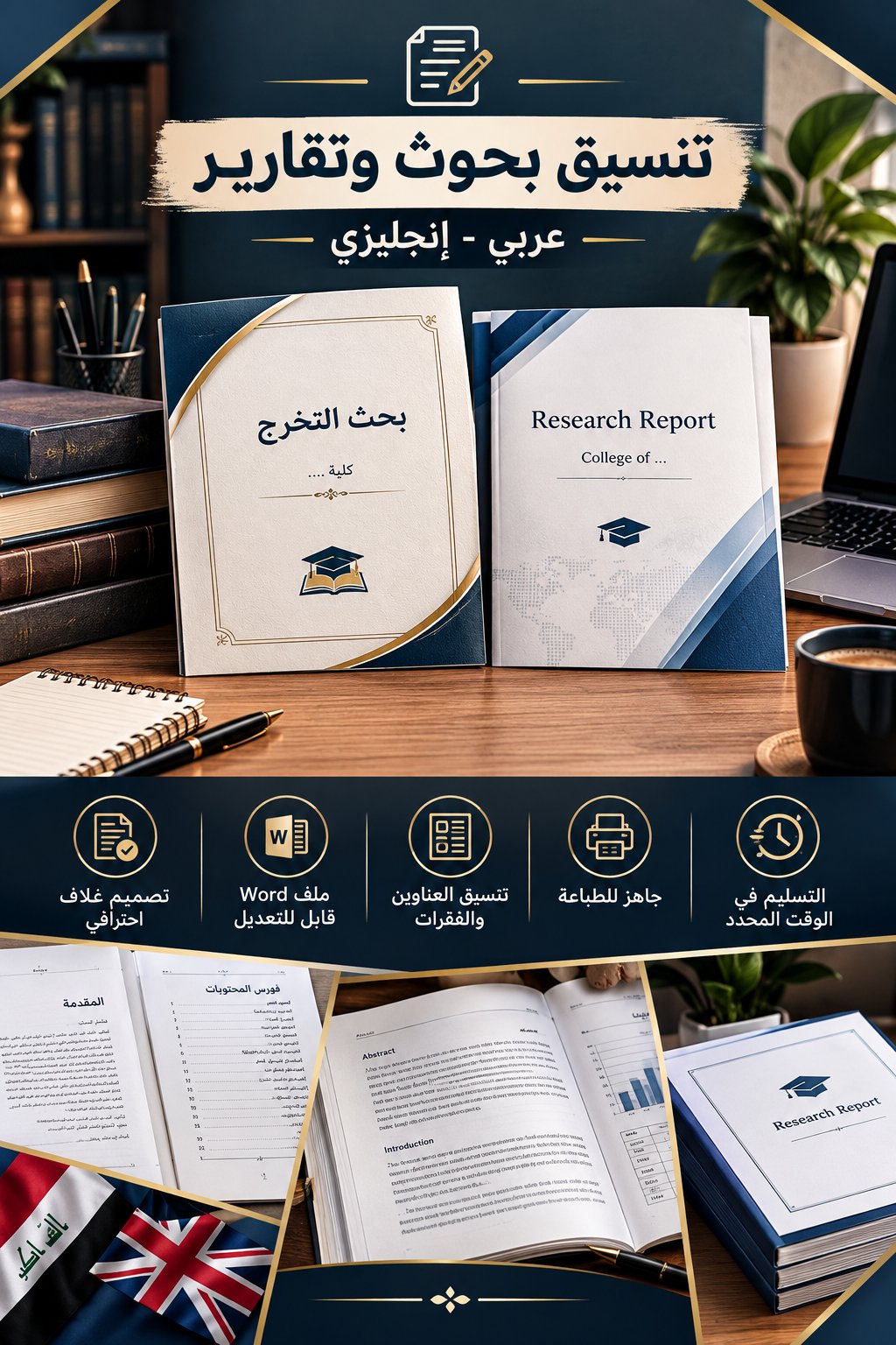 كتابة وتنسيق احترافي للبحوث والتقارير الجامعية باستخدام جميع برامج منصة مايكروسوفت وبأنسب الأسعار, image 1 of 3