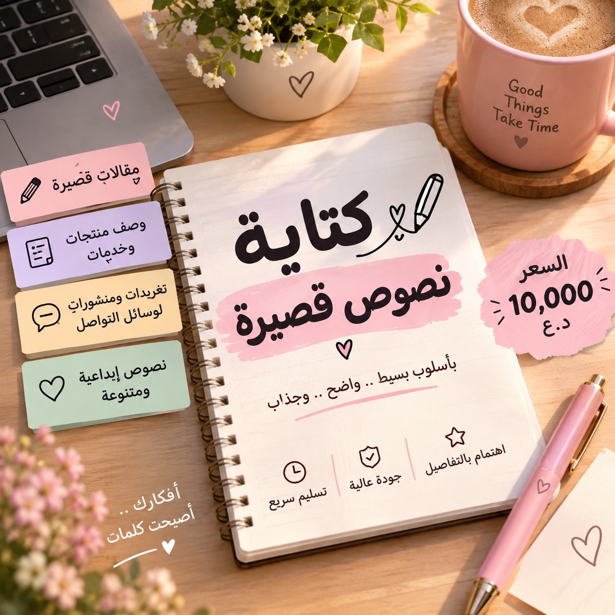 سأكتب لك نصًا قصيرًا بأسلوب مرتب وواضح .