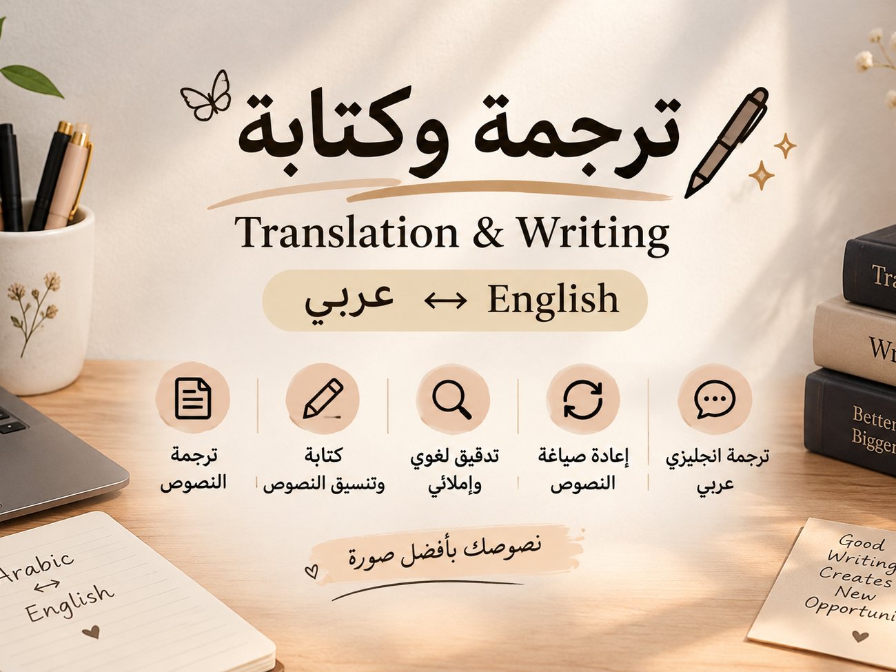 ترجمه وكتابة