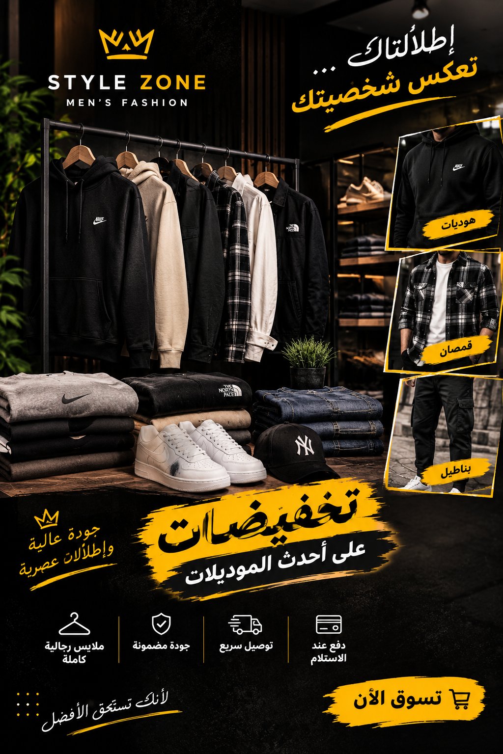 تصميم إعلانات احترافية للملابس والأزياء، صورة ١ من ٣