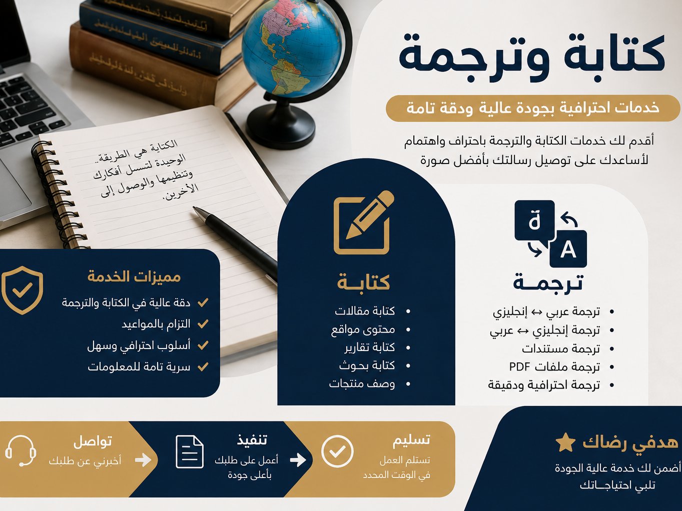 أترجم جميع العبارات الانكليزيه والعربية واكتب اي مقال تريده
