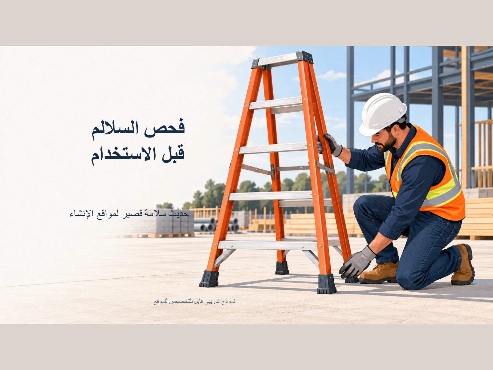 سأجهز عرض Toolbox Talk مخصصًا لموقعك بالعربية