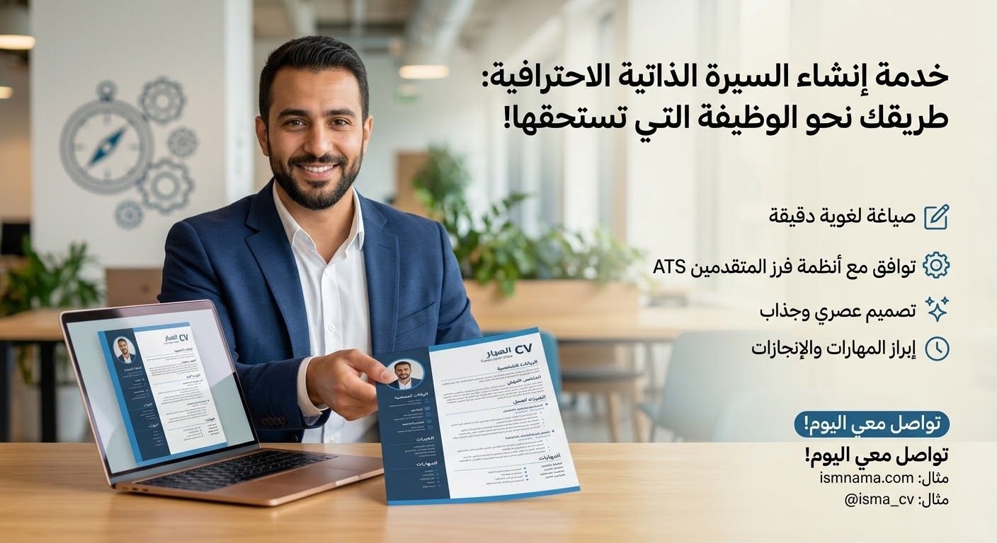 تصميم سيرة ذاتية احترافية cv