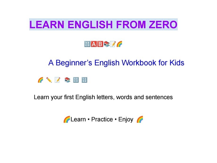 كتاب تعليمي PDF لتعليم الأطفال اللغة الإنجليزية من الصفر, image 1 of 4