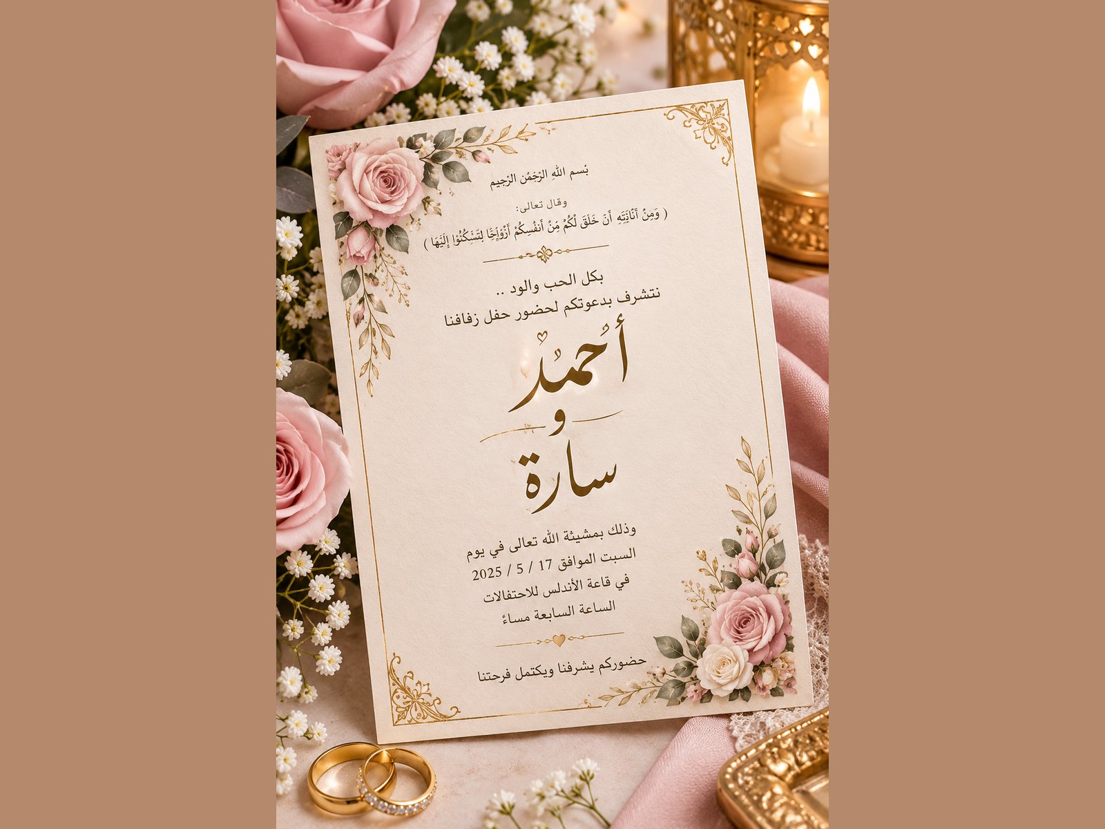 تصميم بطاقات تهنئة ومناسبات بأسماء حسب الطلب, image 4 of 5