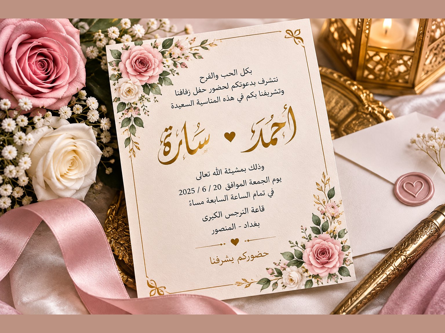 تصميم بطاقات تهنئة ومناسبات بأسماء حسب الطلب, image 5 of 5