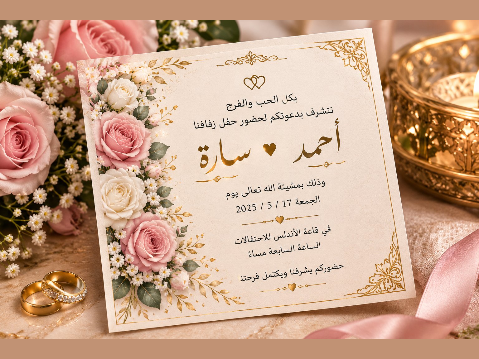 تصميم بطاقات تهنئة ومناسبات بأسماء حسب الطلب, image 2 of 5