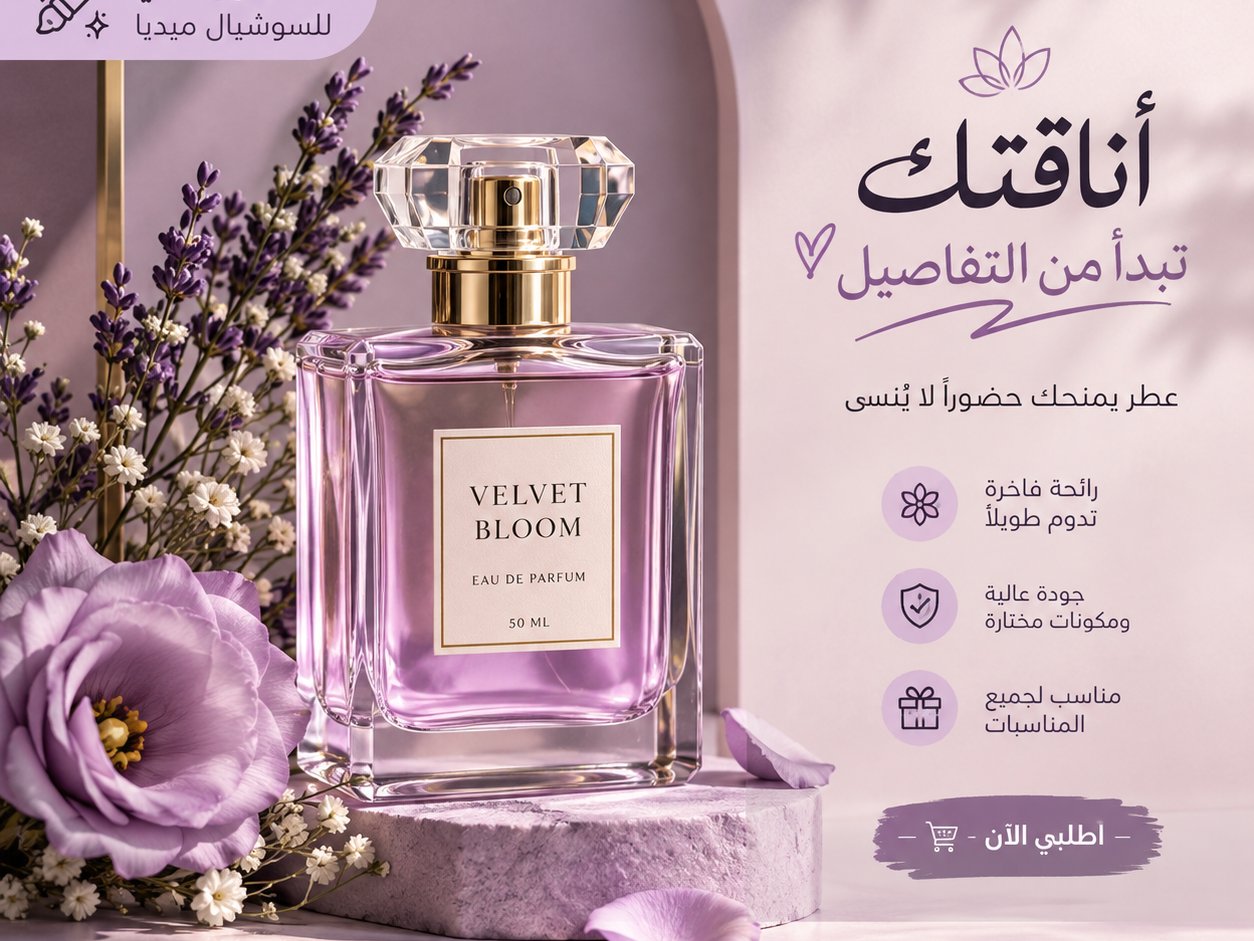 تصميم بوست إعلاني احترافي للمنتجات والسوشيال ميديا