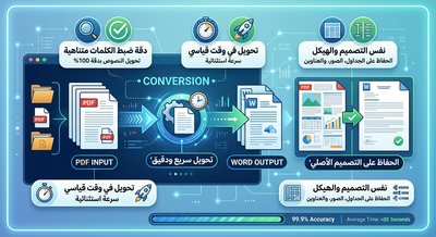 تحويل ملفات pdf الى word بنفس الدقة و بنفس الضبط و بوقت قصير