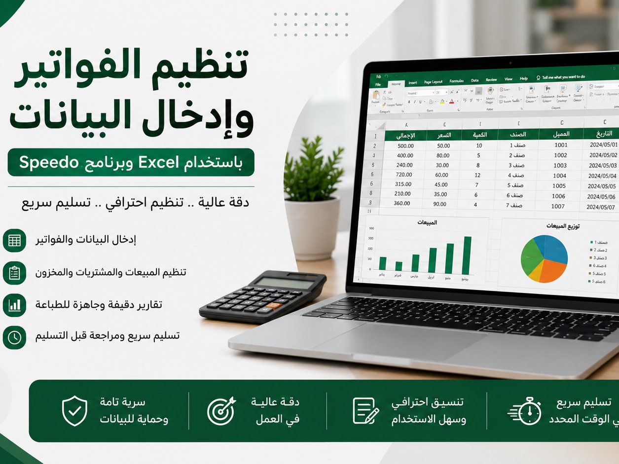 ادخال بيانات ومحاسبة, image 1 of 5