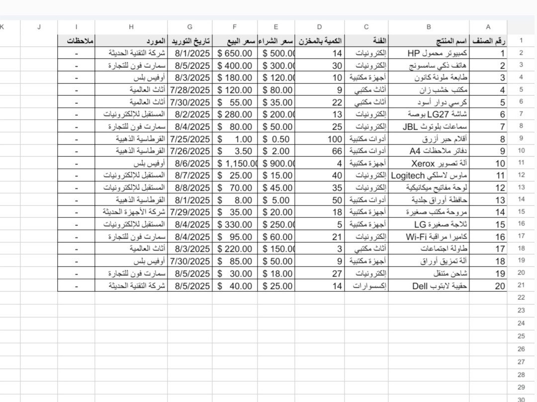 سأقوم بإدخال وتنظيم البيانات وتنسيق جداول Excel باحترافية, image 2 of 3