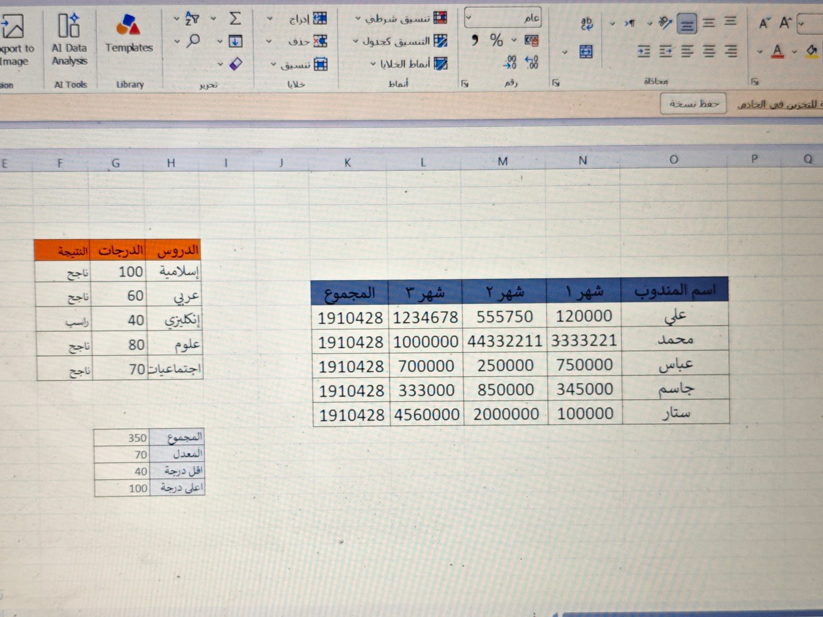 سأقوم بإدخال البيانات باحترافية باستخدام Microsoft Excel وWord