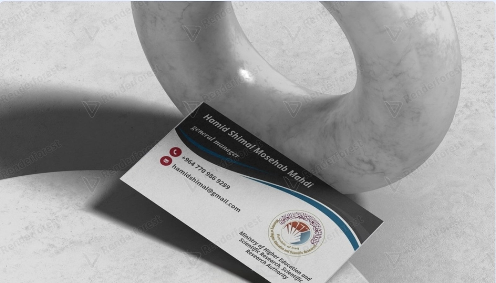 تصميم بطاقة عمل احترافية بأسلوب بسيط وعصري., image 2 of 3