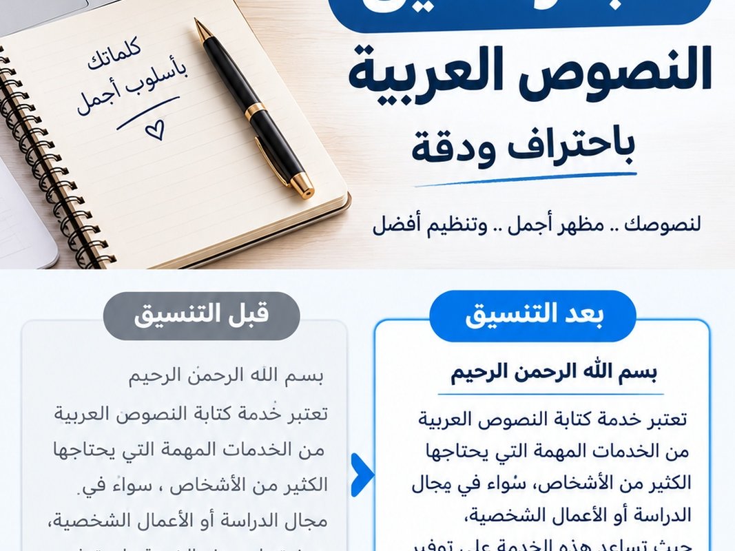 سأكتب وأُنسق النصوص العربية باحتراف ودقة, image 3 of 5
