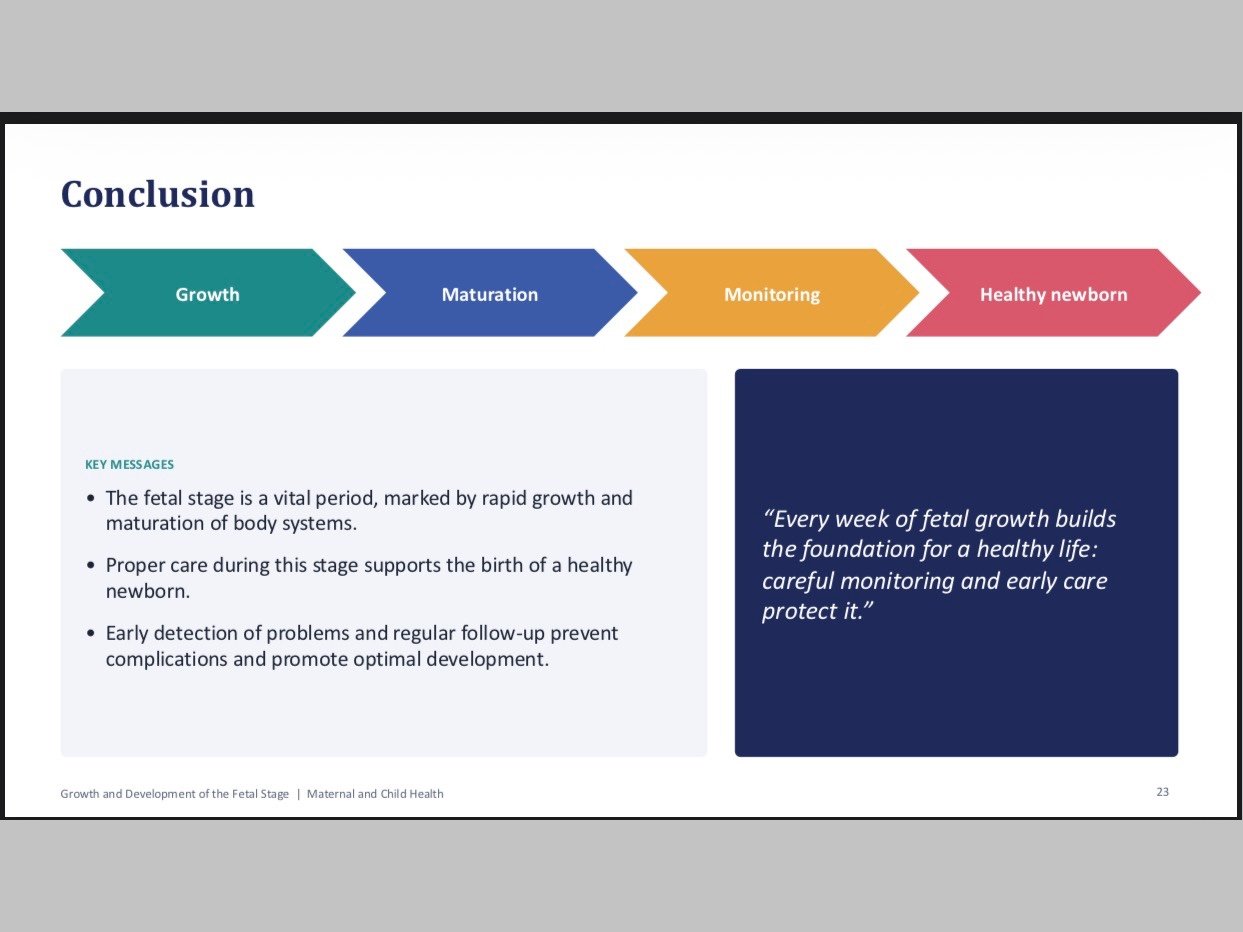 Editable PowerPoint: Growth and Development of the Fetal Stage (24 slides, nursing level), image 5 of 5