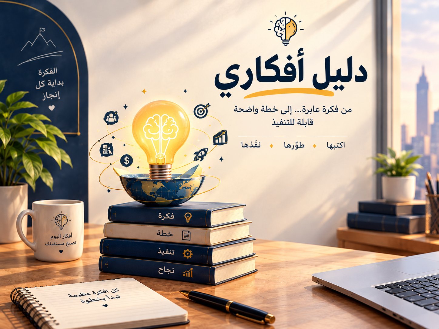 دليل أفكاري حوّل فكرتك إلى مشروع ومنتج رقمي